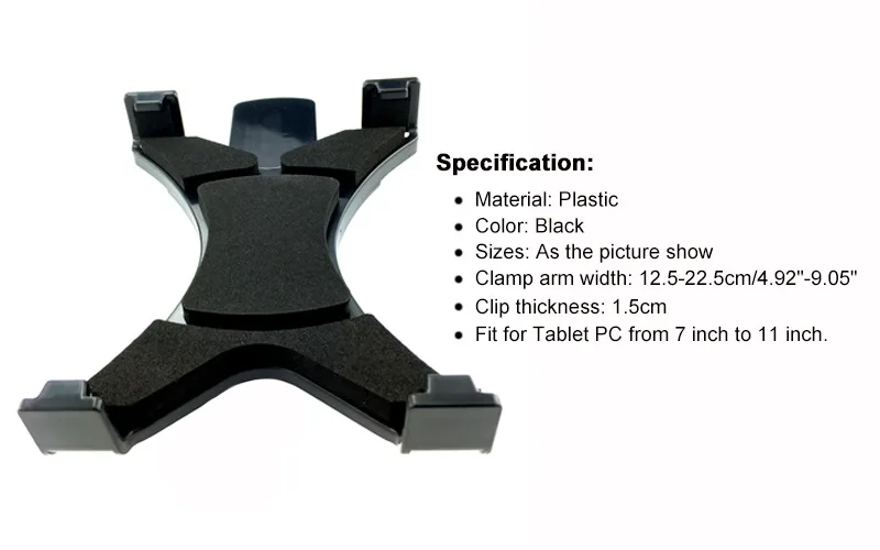 7-11 дюймов Автомобильный держатель на заднее сиденье выдвижной и вращающийся для