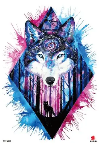Temporary Tatoo Fake Tattoo Sticker Wings Back Arm Tattoos Stickers Tatouage Waterproof Flash Tatto For Men Women Girl - Цвет: Черный