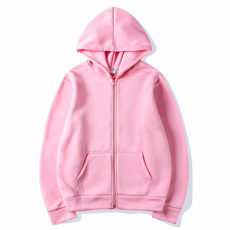 

New Casual pink black gray blue zipper HOODIE Hip Hop Street wear Sweatshirts Skateboard Men/Woman Pullover Hoodies Male Hoodie