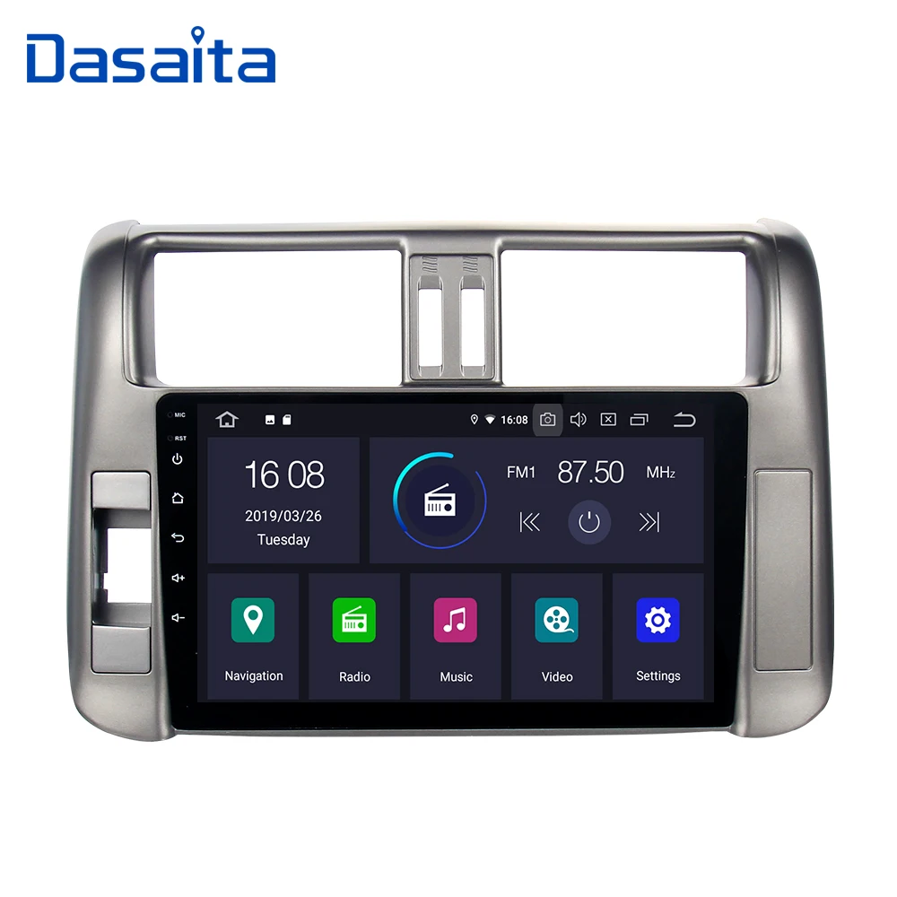 Dasaita 10 2 &quotсенсорный экран автомобиля радио Android 9 0 для Toyota Prado 2010 2011 2012 2013 gps Bluetooth