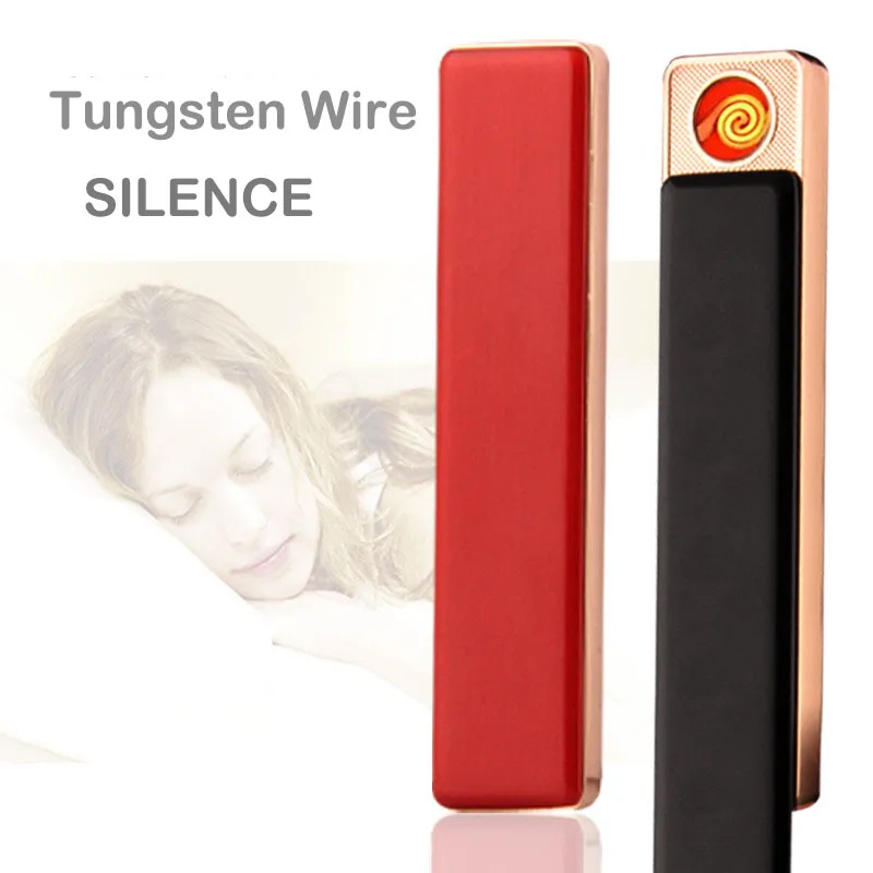 USB зажигалка с длинной полосой электрическая зарядка прикуриватель