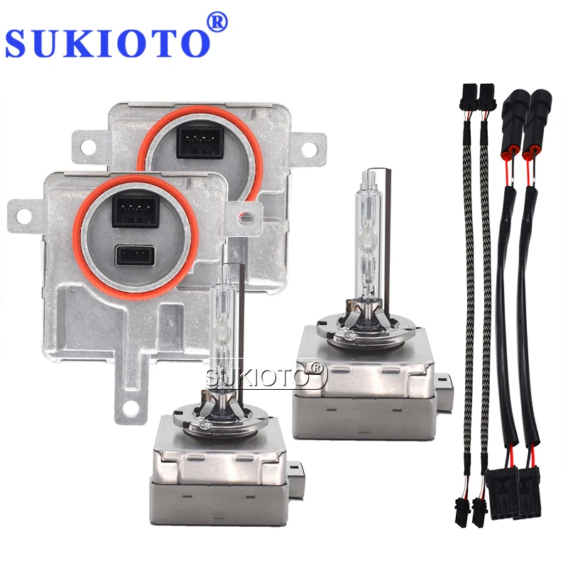 SUKIOTO OEM качество 55 Вт D1S ксенон HID набор ламп D3S 6000K 4300K 8000K Автомобильные фары