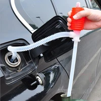 creative universal car manual hand siphon pump hose gas oil liquid syphon transfer pump portable tool car accessories