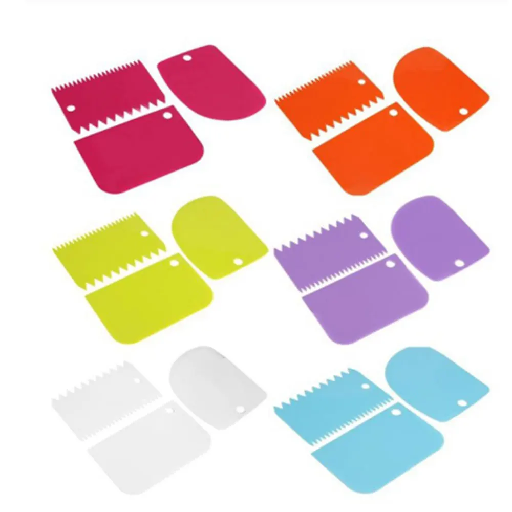 3 шт крем торт пластиковый скребок нож для разрезания торта выравнивания цвета