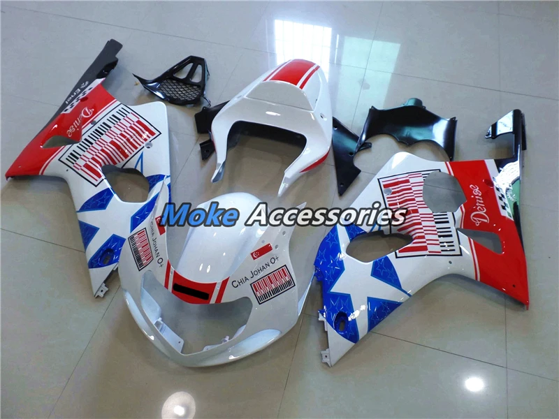 

Motorcycle Fairings Kit Fit For Gsxr1000 2000 2001 2002 Bodywork Set High Quality Injection New White Blue Red