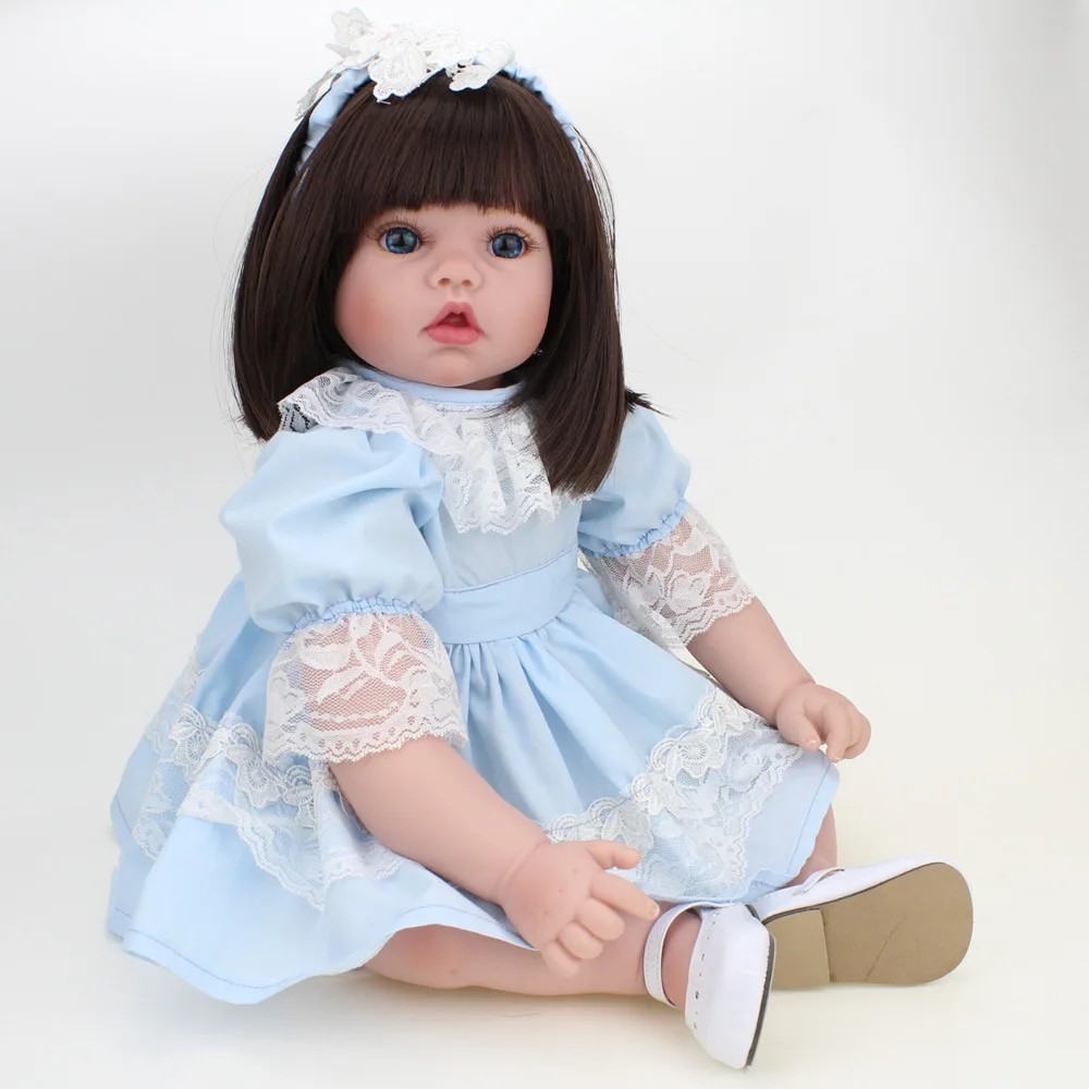 20 ''50 см девочка Bebe кукла-реборн Милая Детская кукла игрушка для детей на день рождения Рождественский подарок реалистичные полностью силиконовые детские куклы