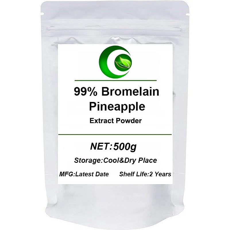Чистый порошок бромелина 99% экстракт ананаса лучшие пищевые ферменты