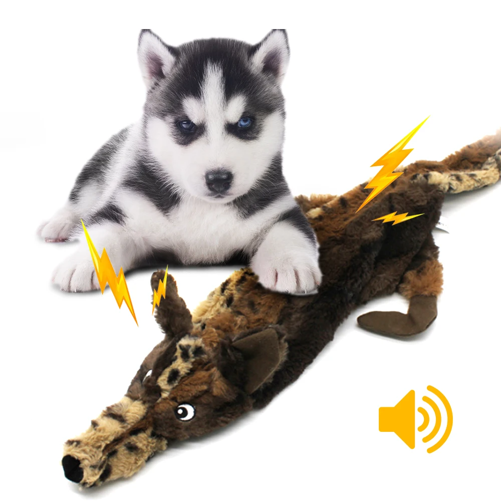 

Dog Chew Squeaky Whistling Squeak Pet Wolf Rabbit Animal Plush Toy Dog Chew Squeaky Whistling Involved Squirrel Dog Toys