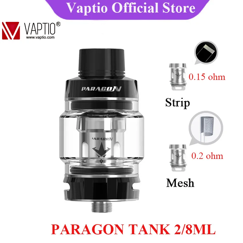 Оригинальный атомайзер VAPTIO PARAGON с 0 15 Ом 2 сетчатая полоса двойные испарители Paragon