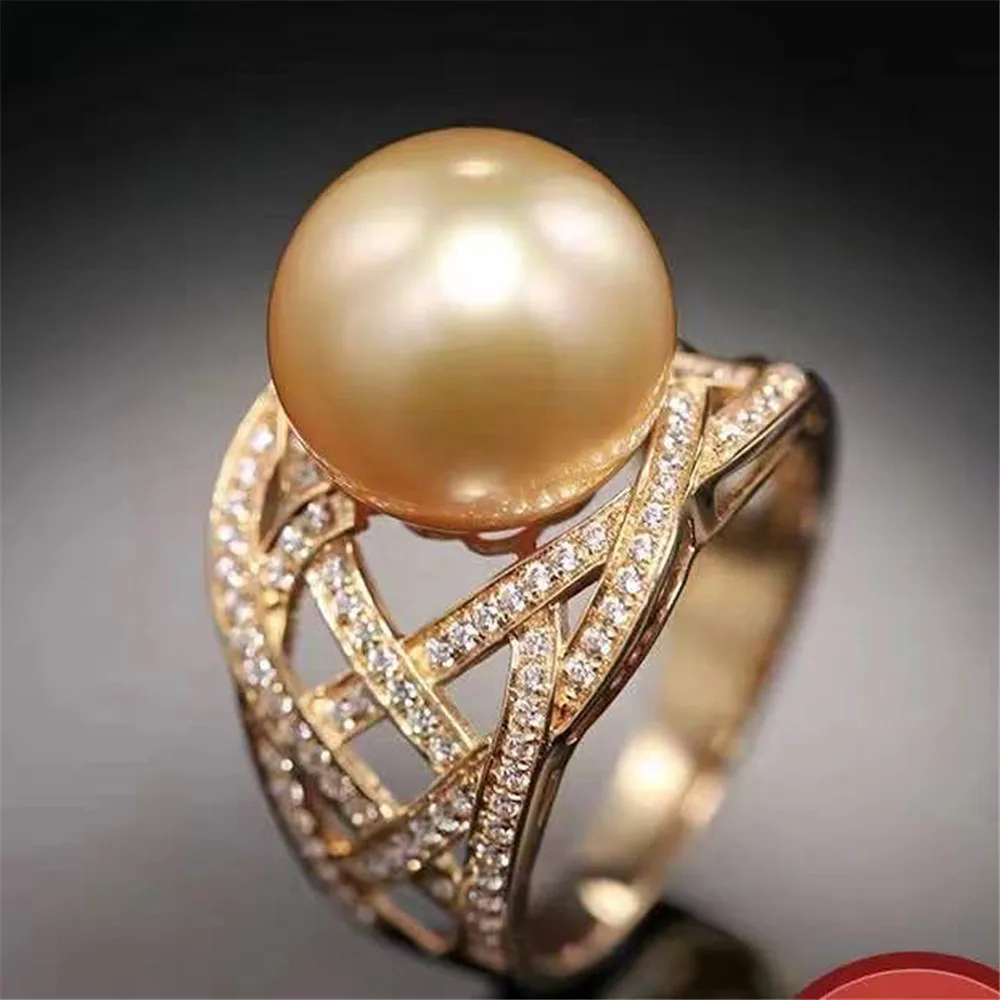 

Ring Mount Pearl Accessories Adjustable Size 925 Sterling Silver Ring Jewelry DIY No Pearl