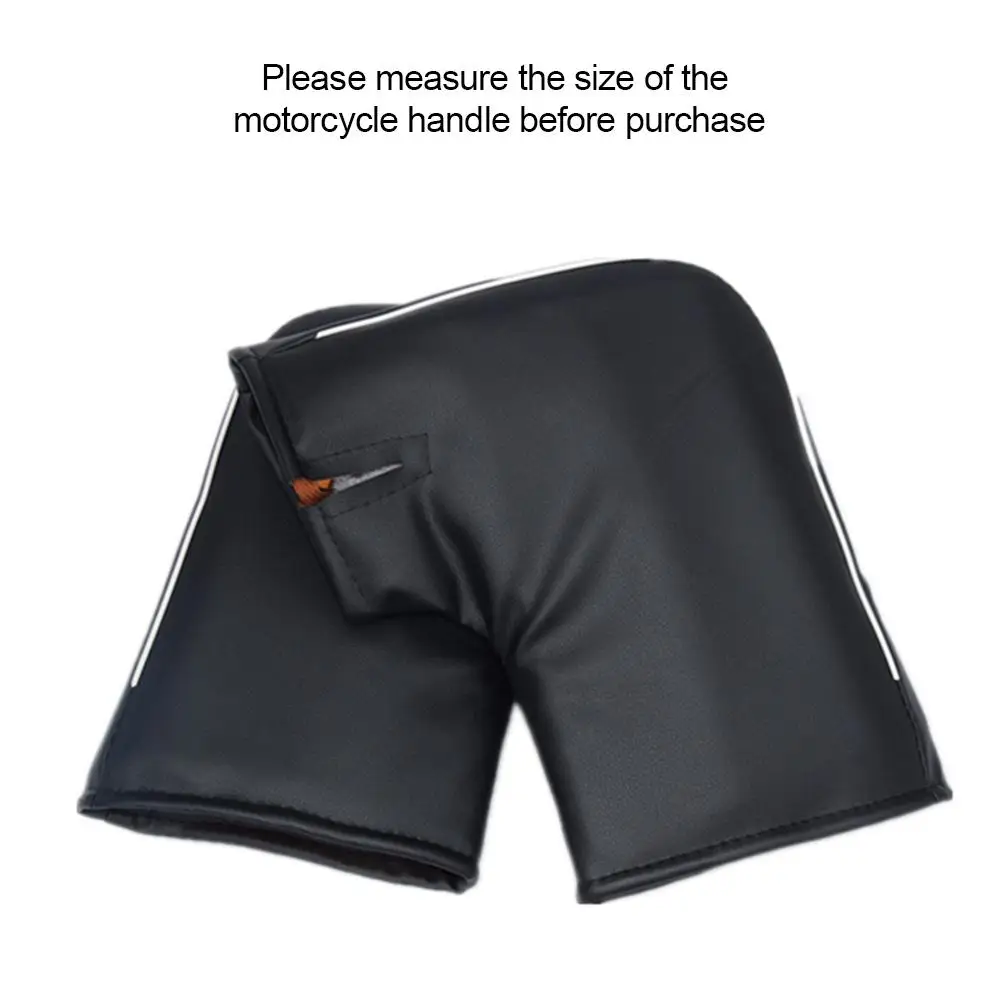 

Motorcycle Handlebar Gloves Winter Warm Electric Battery Motorcycle Gloves Men Women Leather Handle Mitts for Motorcycle Gloves