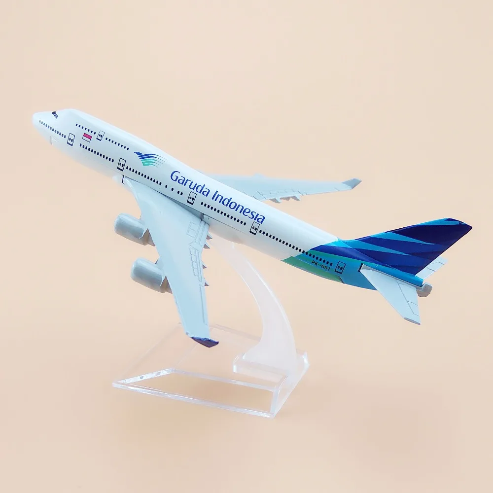 16 см Air Garuda Indonesia B747 Boeing 747 Airways Airlines металлический сплав модель самолета литой под