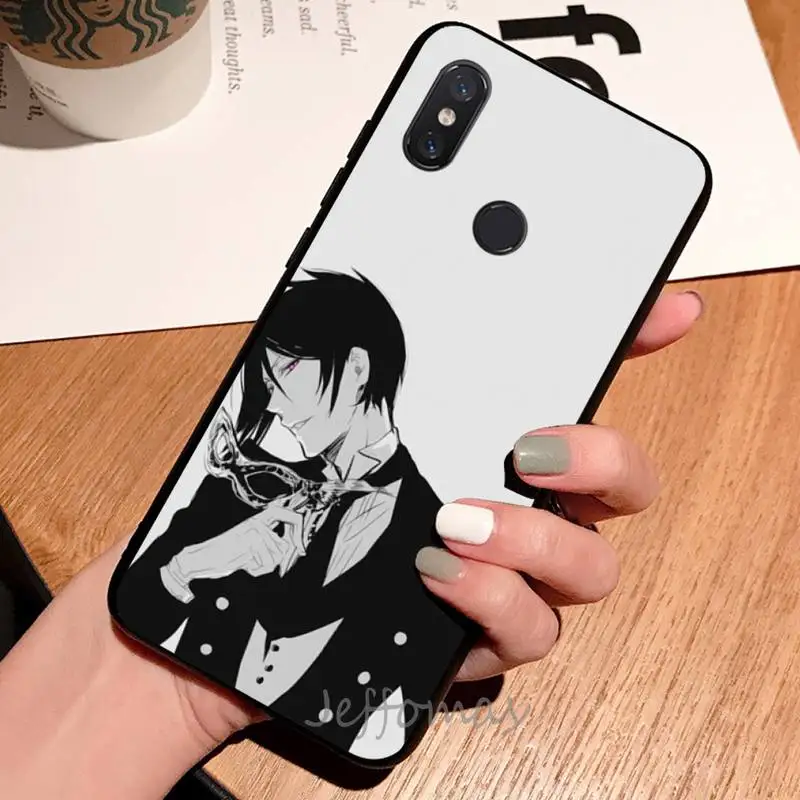 

Japanese anime Black Butler Phone Case For Xiaomi Redmi note 7 8 9 t max3 s 10 pro lite coque shell cover funda