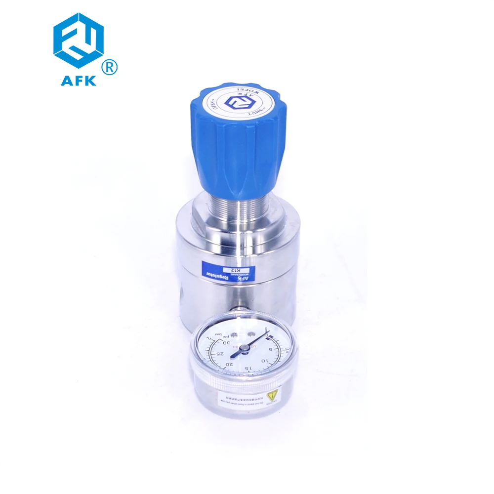 

high flow stainless steel 1/2NPT F hydrogen high pressure gas regulator
