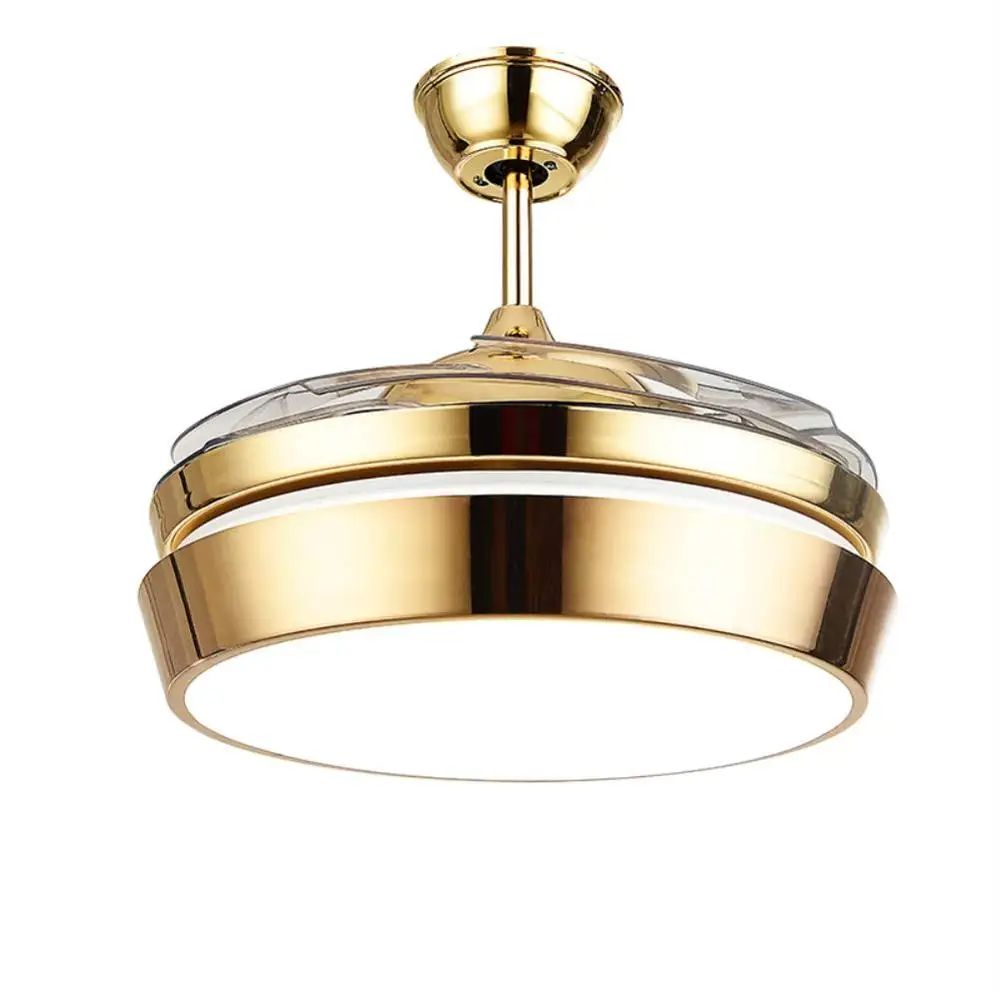 Роскошный потолочный вентилятор 42 дюйма с подсветкой акриловая люстра