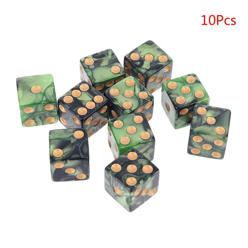 

10pcs/set Number 16 Square Polyhedral Dices Beads Number Dials Desktop Table Board Games My07 21 Dropshipping