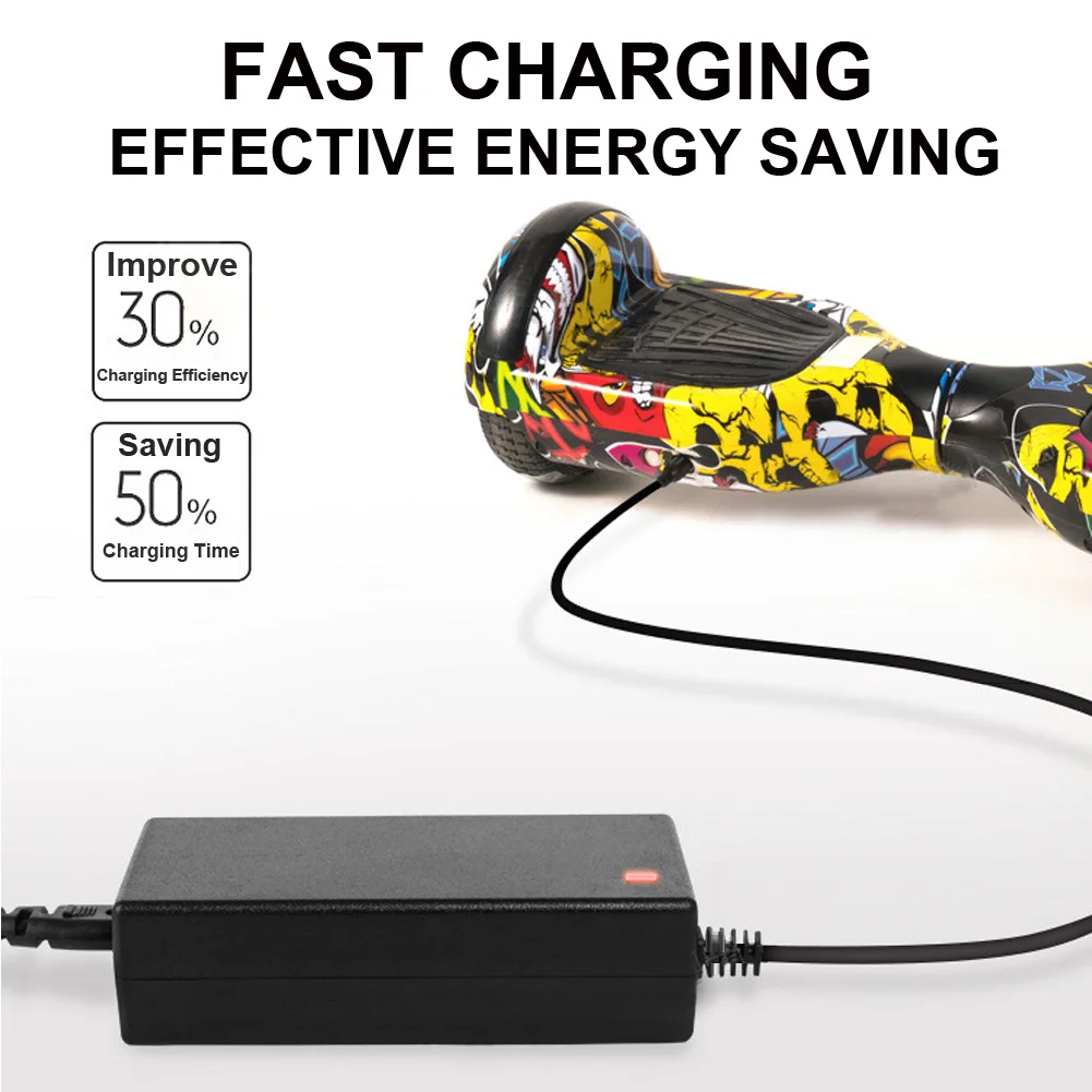 42v 2a universal battery charger for hoverboard smart balance scooter hoverboard free global shipping