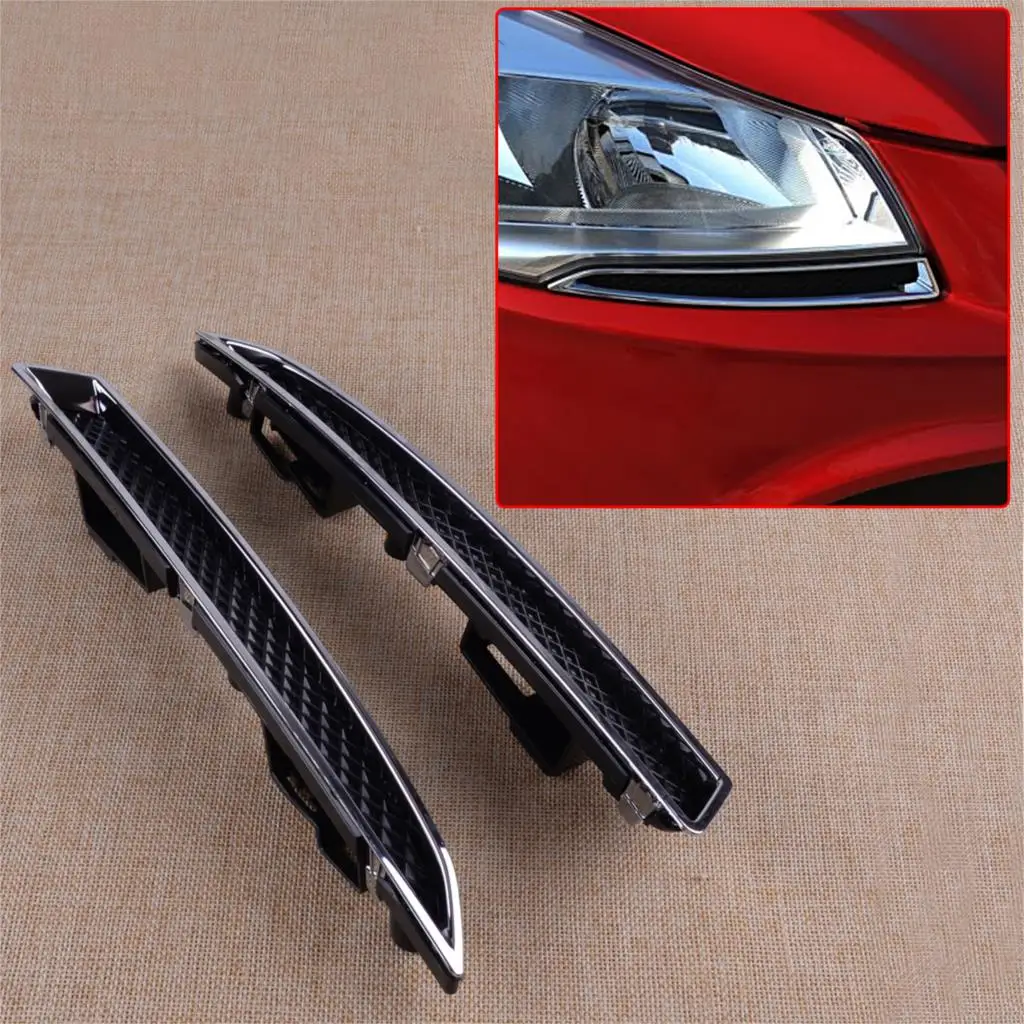 

Car 1Pair ABS Headlight Lower Bracket Trim Moulding DV45-8228-AA DV45-8229-AA Fit for Ford Escape 2013 2014 2015 2016