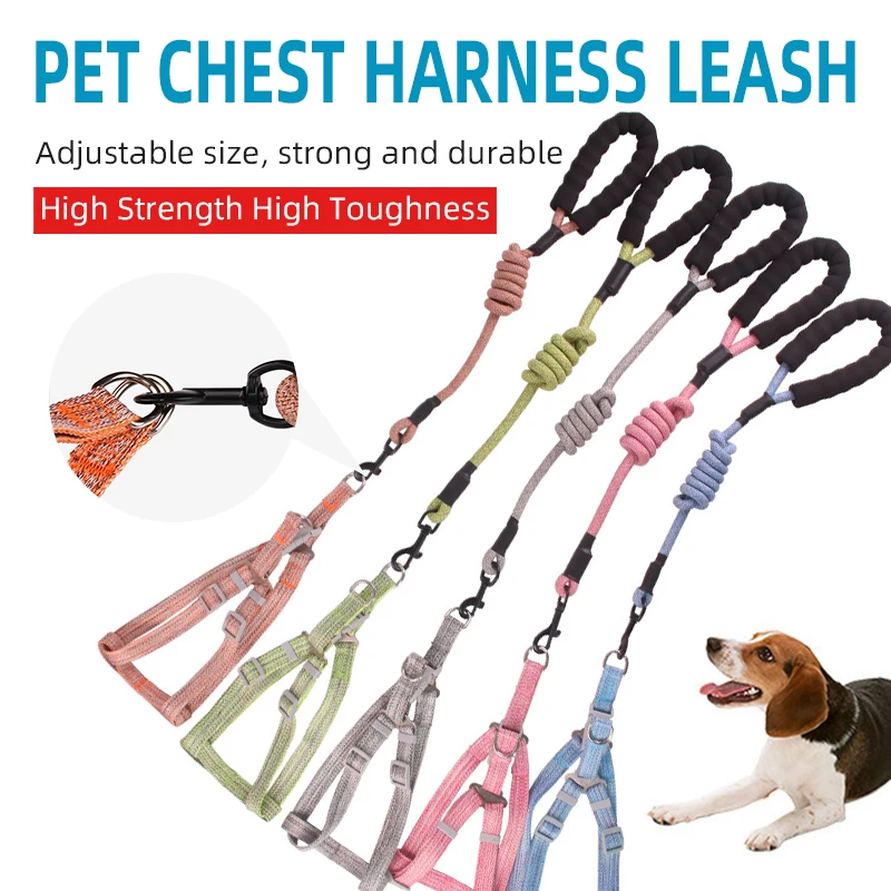 Нейлоновая шлейка для домашних животных и собак уникальный Светоотражающий