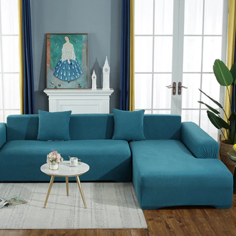 

TONGDI Lustrous Elastic Sofa Cover Soft Elegant All-Inclusive Velvet Luxury Pretty Decor Slipcover Couch For Parlour LivingRoom