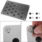 Универсальный Коврик для пола автомобиля, Противоскользящий коврик, аксессуары для интерьера автомобиля, накладка на пятку, нескользящая Накладка для ковра, автомобильная накладка из сплава