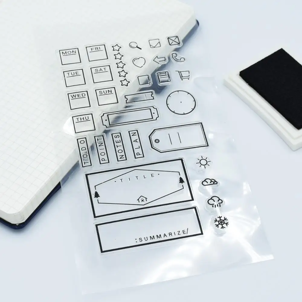 Планировщик дневник резиновая печать дней детской погоды|Штампики| |