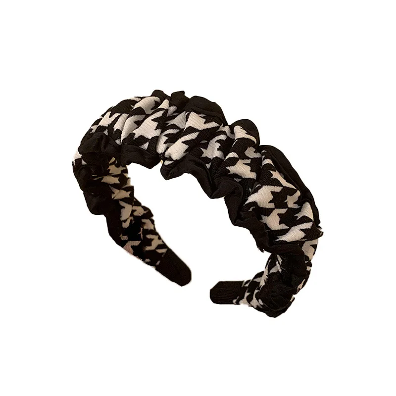 Повязка на голову в корейском ретро-стиле гусиные лапки повязка с высоким топом и