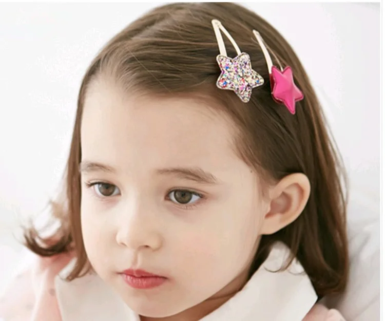 67 цветов 2 шт./компл. милые детские заколки для волос из серии Блестки сплава