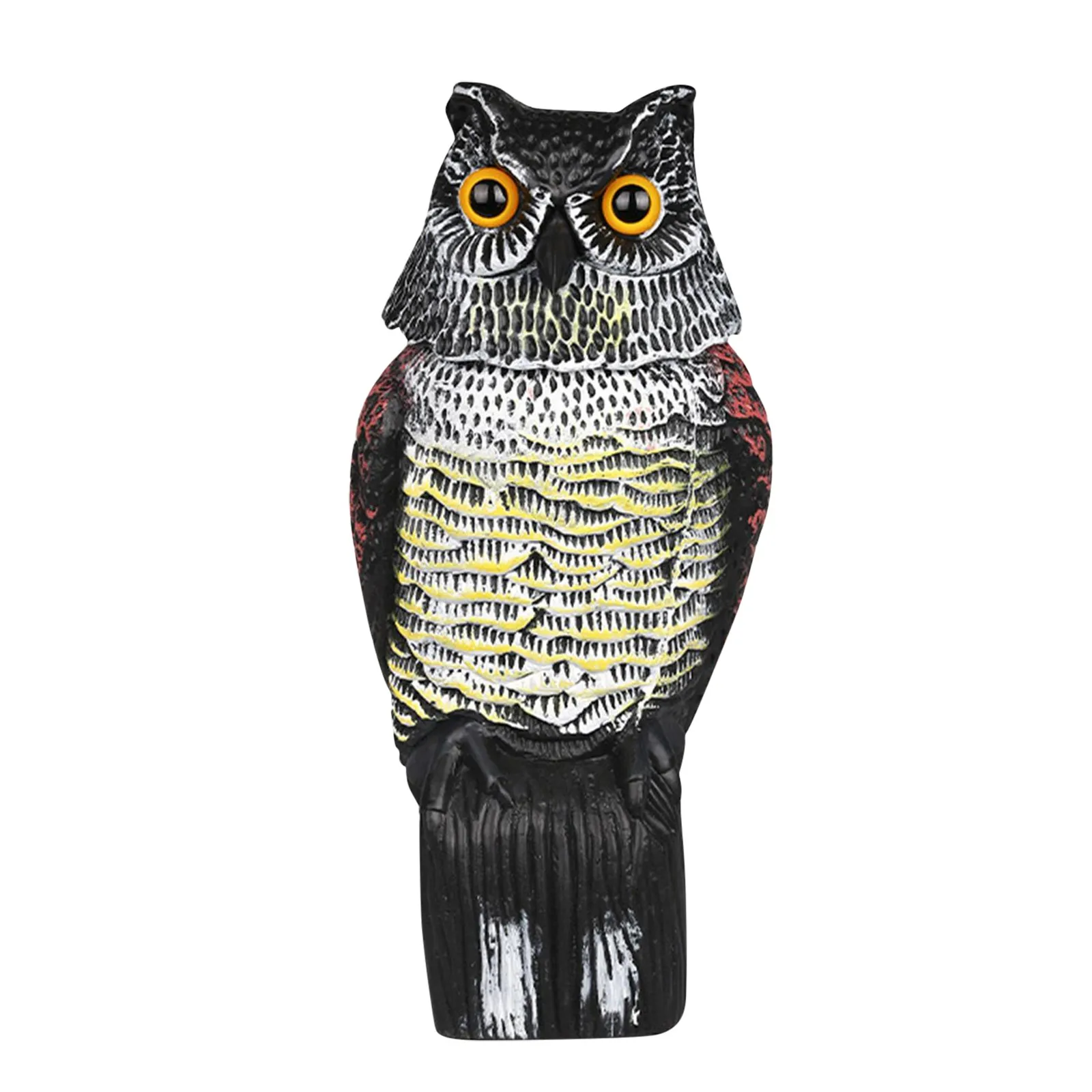 Imitation Plastic Moving Head Owl Garden Rat And Bird Repellent Repellent Bird Pest Contro Ornaments Cute Rotating Head Owl Bird