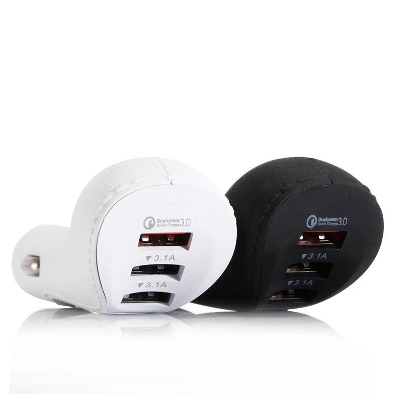 Универсальный QC3.0 автомобильный прикуриватель гнездо 3.1A многопортовый USB Быстрая зарядка ручка переключения передач автомобильное зарядное устройство для мобильного телефона