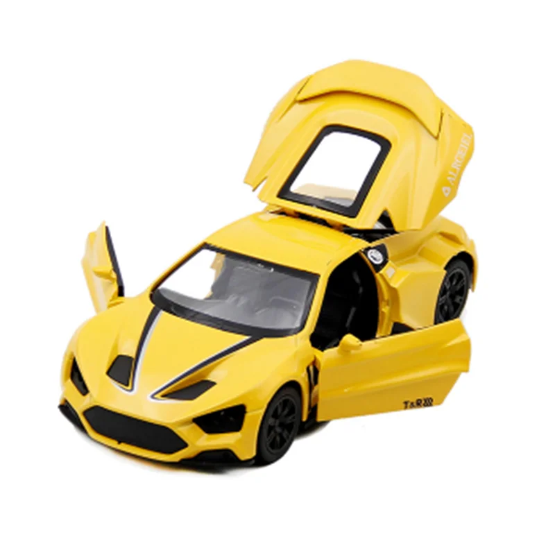 Коллекция 1:32 15 см ZENVO STI Дания Классическая гоночная модель автомобиля откатная