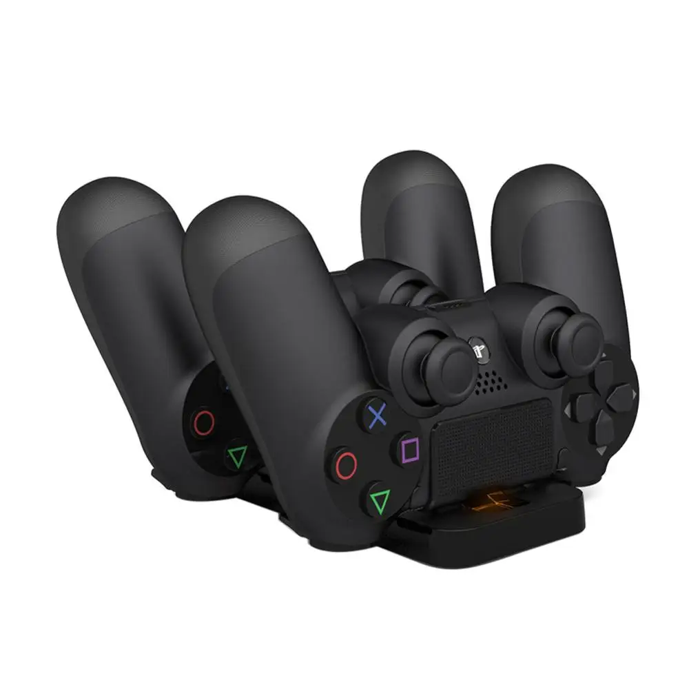 Зарядная станция с двумя USB Подставка для Sony PS4 игровой контроллер двойная ручка