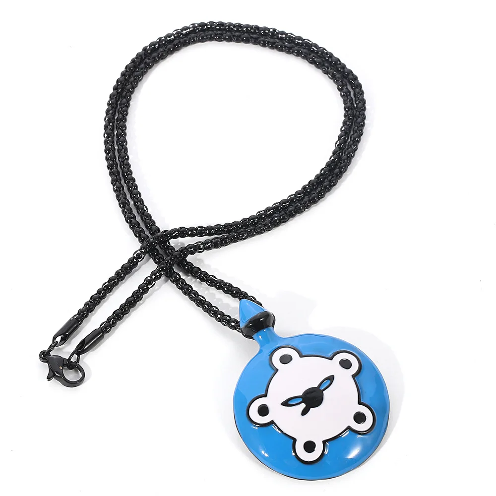 

Lovely Ladybug Necklace Cute Metal Miracle Rabbit Bunny Kwami Pendant Comic Cat Necklace Pocket Punk Jewelry Kid Gift