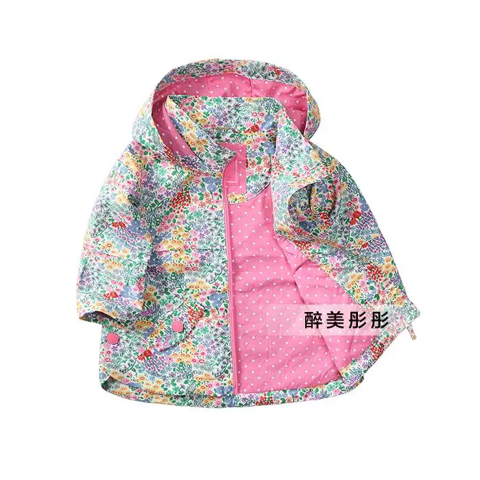baby jacket/girls jackets girl ditsy coat windproof spring/autumn jacket w cotton lining size 9M to 5Y | Детская одежда и обувь