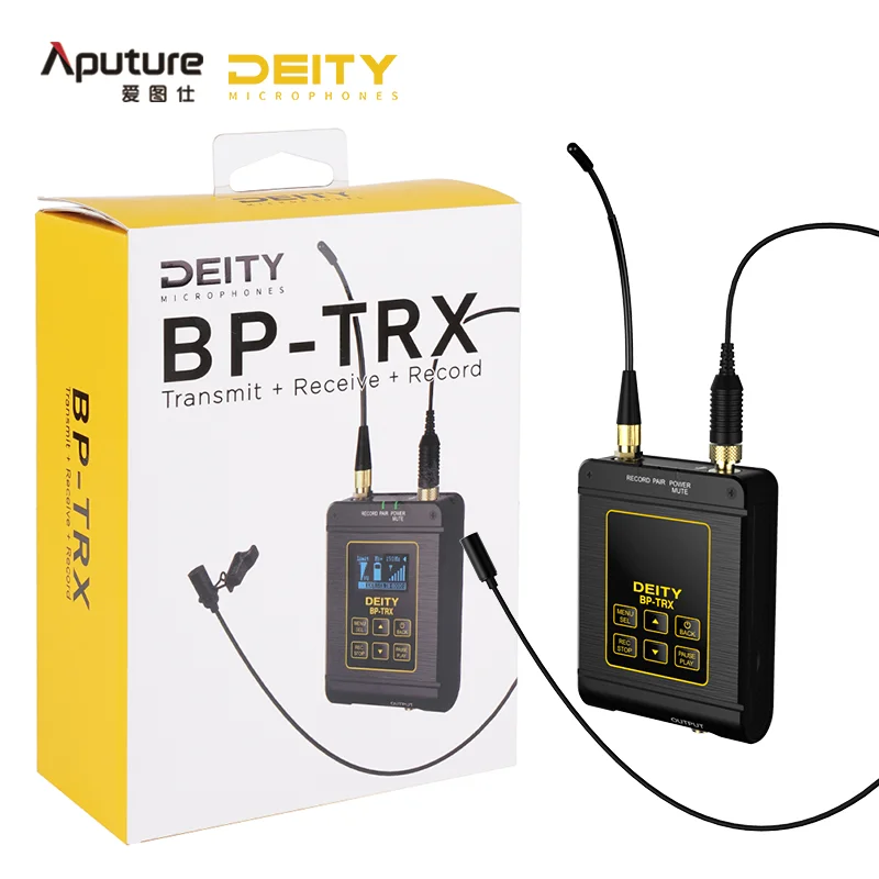 

Aputure Deity BP-TRX Connect Lavalier Microfone Dual Channel Receiver Wireless Microphone System Mic For DSLR Nikon Sony Canon