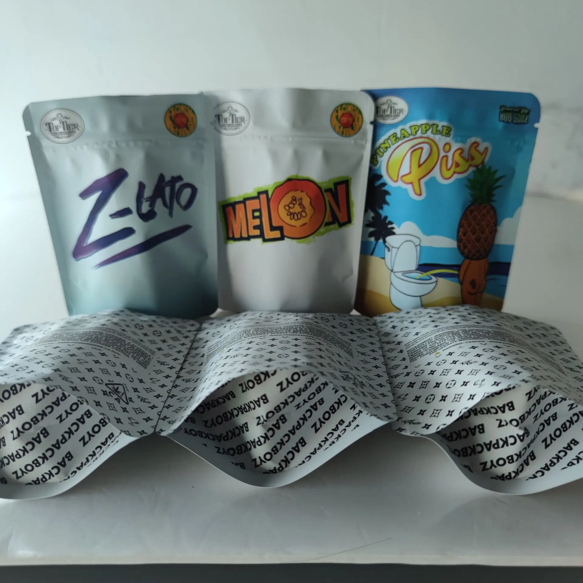 100 шт./партия в наличии с защитой от запаха из майлара на молнии стоячий мешочек 3 5