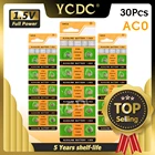 30 шт. Кнопочная батарея 1,55 в AG0 SR63 LR69 LR521 379A SR521SW GP379 D379 V379 V520 AG 0 Щелочная кнопка батареи для монет