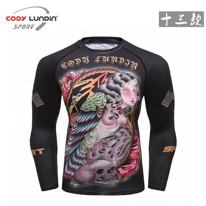 Футболка мужская Спортивная с длинным рукавом компрессионная быстросохнущая