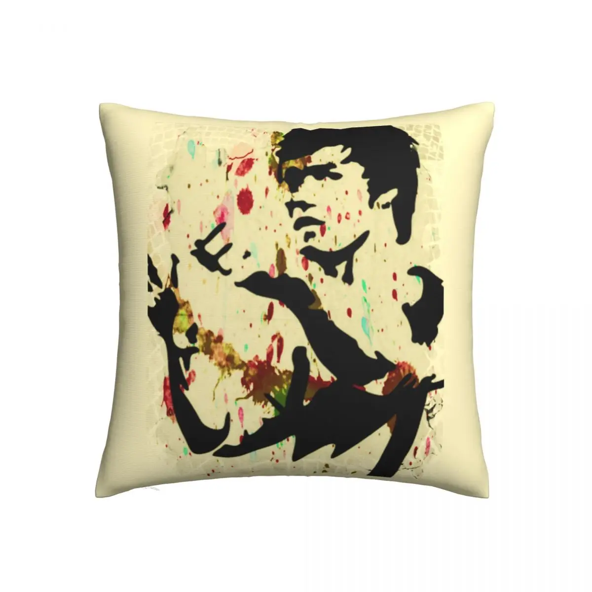 

Чехол для подушки Брюса Ли, летний декоративный чехол для подушки Брюса Ли, чехол из полиэстера на молнии для путешествий