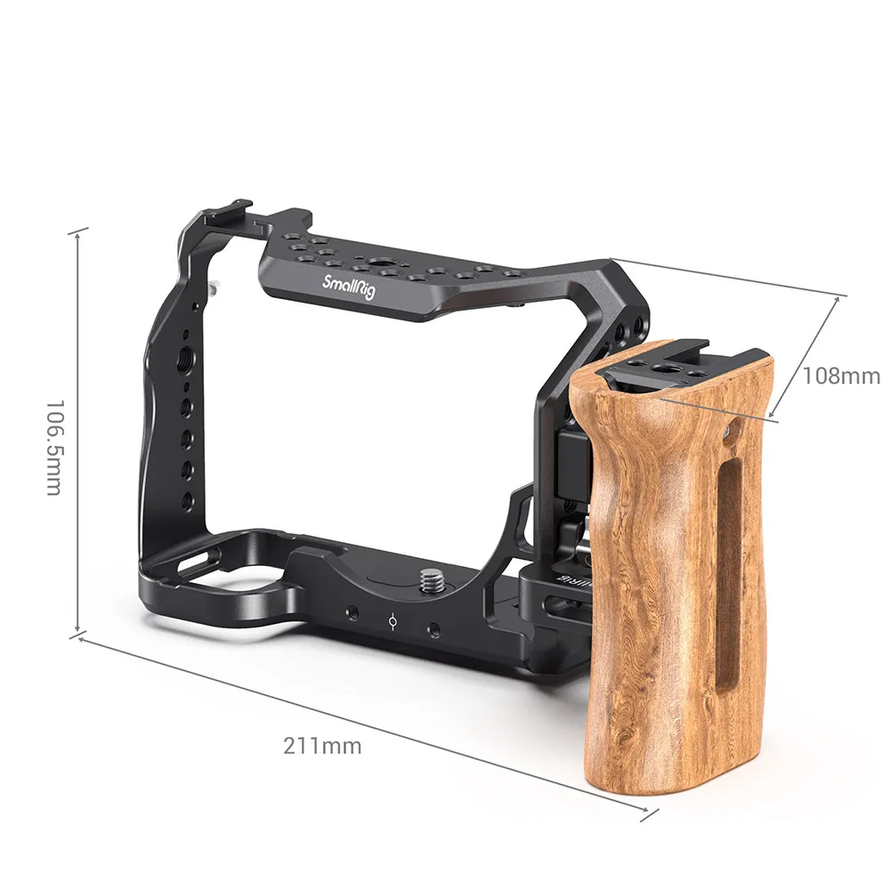 Клетка SmallRig a7s3 A7siii для камеры SONY Alpha 7S III клетка цифровой зеркальной + деревянная