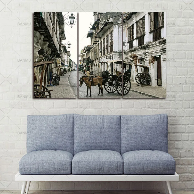 

canvas painting print For Decoration wall art 3 piece Wall Art Painting Philippines Horse And Cart The Picture City Pictures