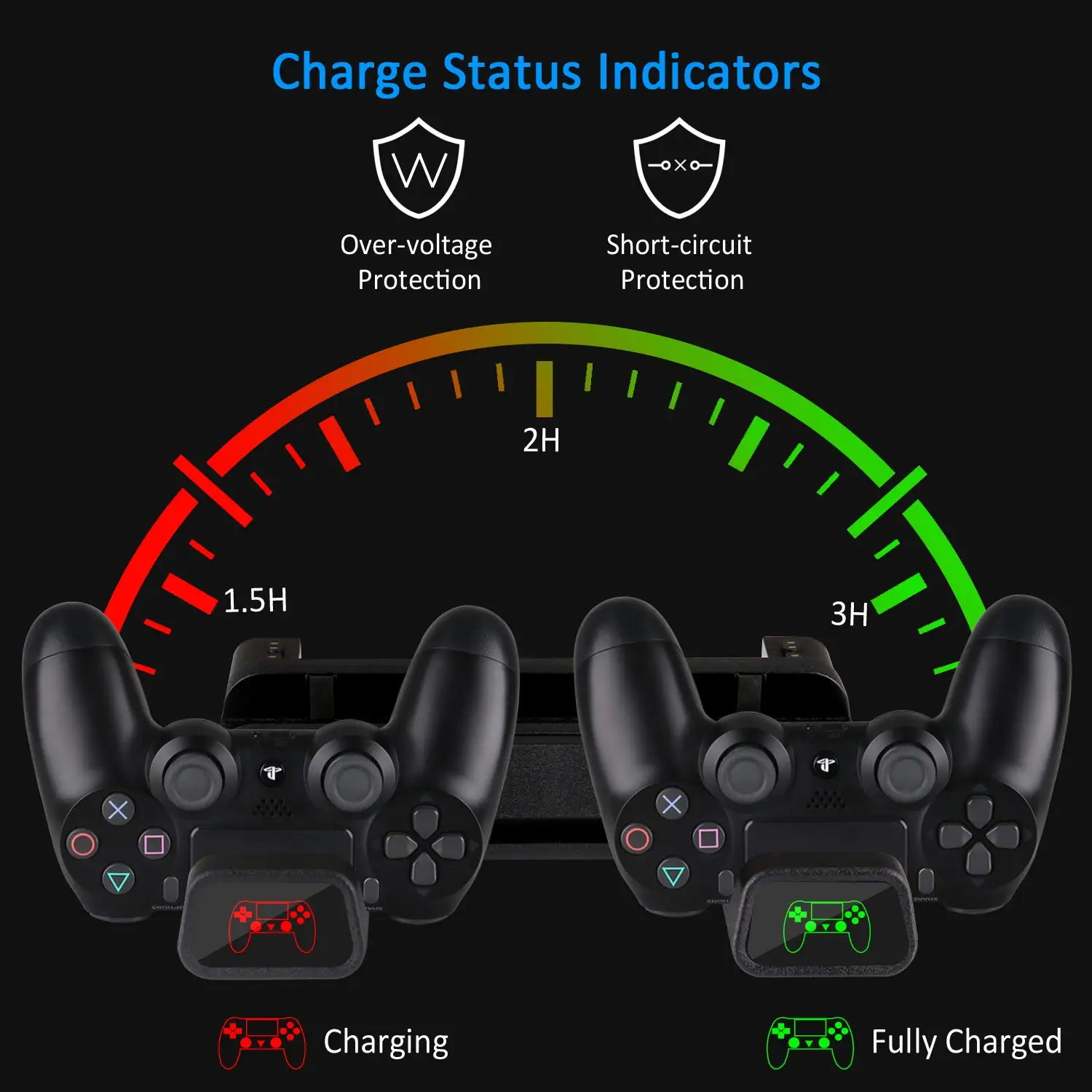 Вертикальная подставка для охлаждения вентилятора PS4/Slim/Pro зарядное светодиодный