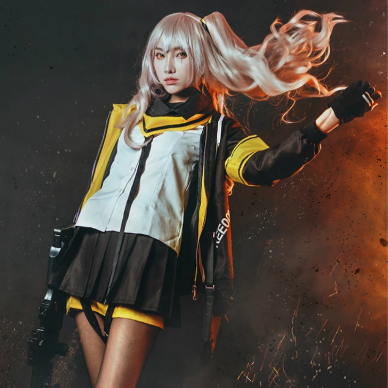 Костюм для косплея Фронтлайн Ump45 девочек комплект одежды с париком женщин