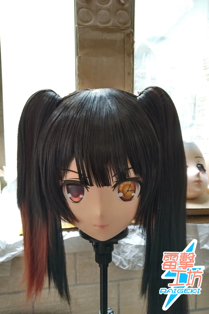 

(RAIGEKI MAKS 102) Силиконовая маска на Хэллоуин, переодевание, кукла BJD, кигуруми, аниме, свидание, живой токисаки, Куруми, маска для косплея
