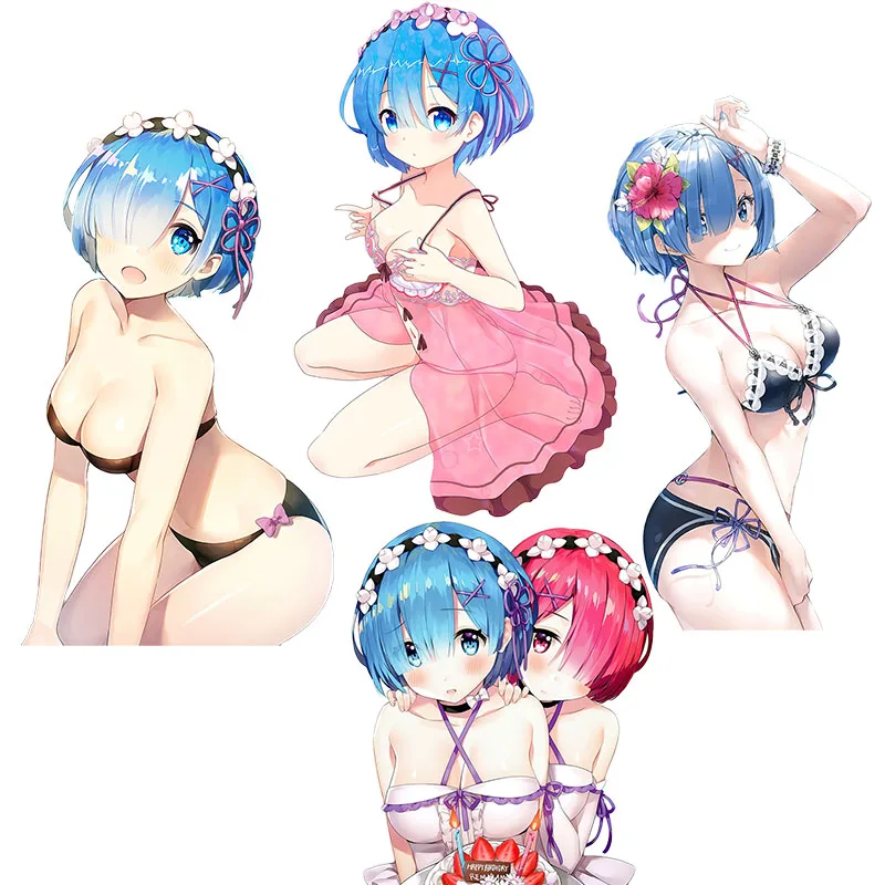 

Милые купальники Three Ratels CA99 RE:ZERO Rem, пленка против царапин с водостойкой защитой, аниме фотонаклейка