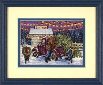 

egypt cotton Hot Selling Lovely Counted Cross Stitch Kit Christmas Tree Ornament Dim 08802