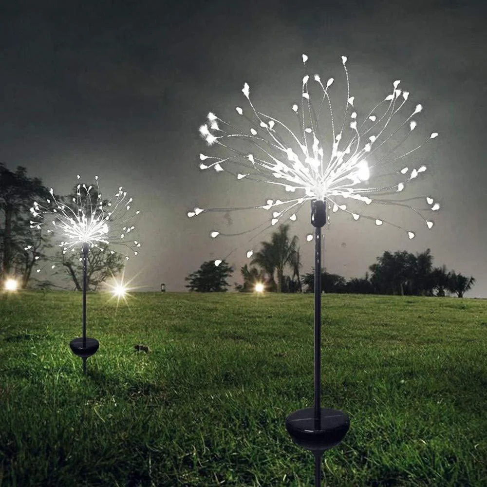 

200/150 LED Solar Powered Outdoor Grass Globe Dandelion Fireworks Lamp for Garden Lawn Landscape Lamp Christmas Holiday Light
