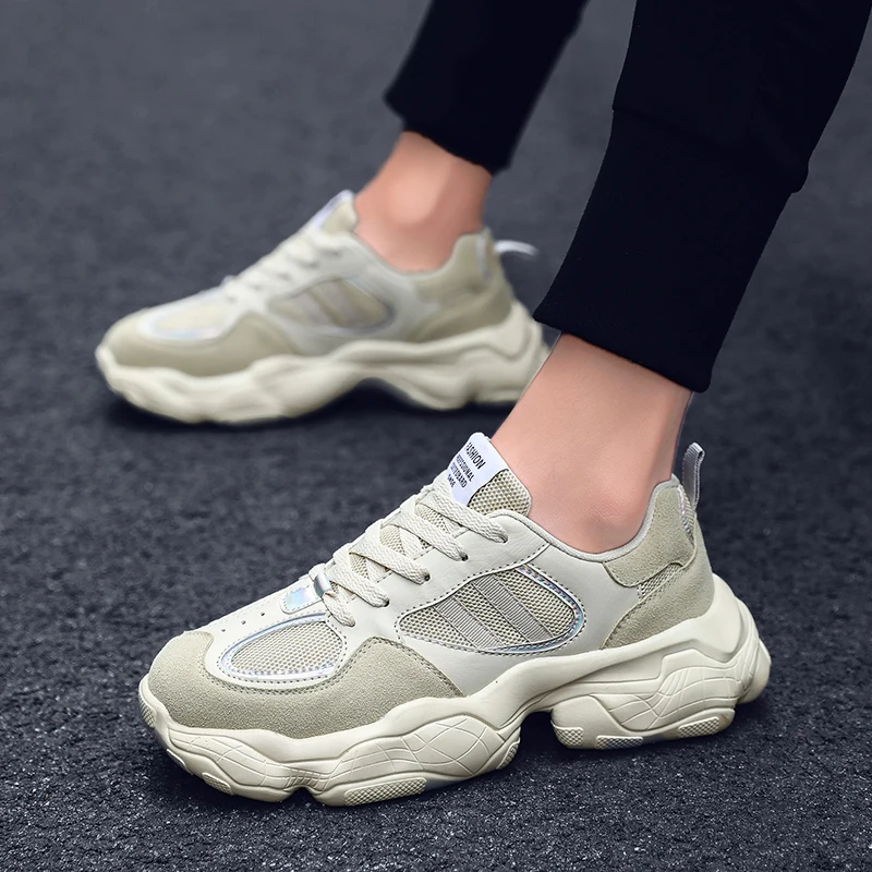 Повседневные Дышащие Спортивные полуботинки удобная модная обувь мужская |