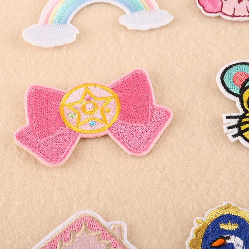 Нашивка HEY Мультяшные нашивки вышивка полоса на одежде стильная наклейка с