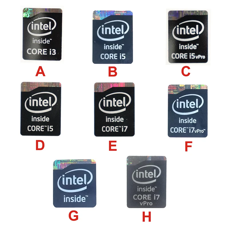 Наклейки сделай сам оригинальные черные и серые наклейки на процессор 2 3 4 5